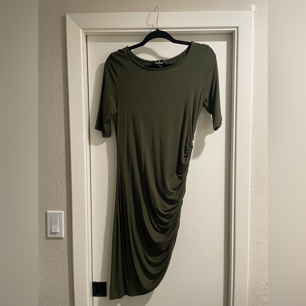 Lulu’s army green dress (L)